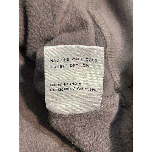 PACT XL 100% Organic Cotton Unisex, Mens, Dark Gray Zip-Up Hoodie - Picture 10 of 11